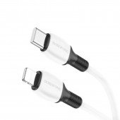 Кабель Borofone BX84 Rise Type-C to Lightning 20W White 1m Кабель Borofone BX84 Rise Type-C to Lightning 20W White 1m