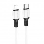 Кабель Borofone BX84 Rise Type-C to Lightning 20W White 1m Кабель Borofone BX84 Rise Type-C to Lightning 20W White 1m