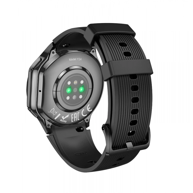 Смарт годинник Hoco Y24 AMOLED Smart sport (call version) Black-2
