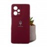 Накладка U-Like Soft для Xiaomi Redmi Note 12 Pro Тризуб Бордовый