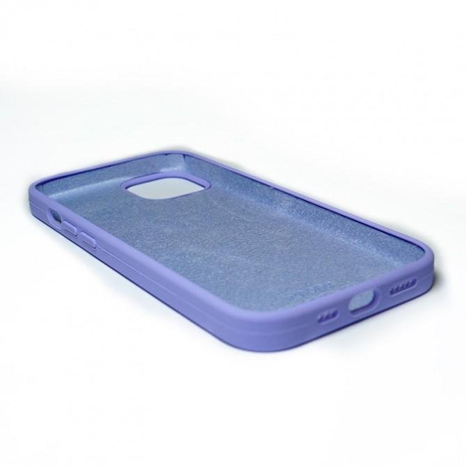 Оригінальний силіконовий чохол для iPhone 13 Лаванда FULL (без лого)-2