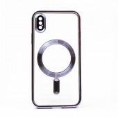 Силиконовый чехол SHINING with MagSafe для iPhone Xs Сиреневый