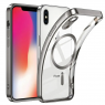 Силиконовый чехол SHINING with MagSafe для iPhone Xs Серебряный