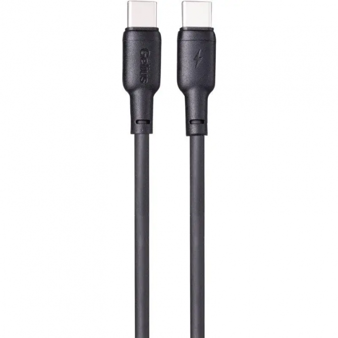 Кабель Gelius Full Silicon GP-UCN001CС Type-C to Type-C (1.2m) (60W) Black