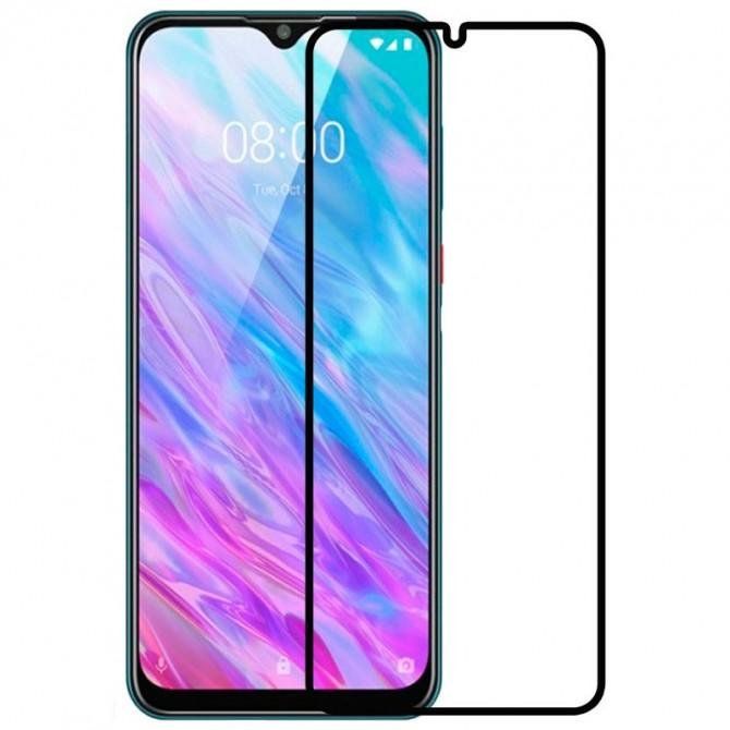 Защитное стекло для ZTE Blade 20 Smart Full Glue (0.3 мм, 2.5D, черное)