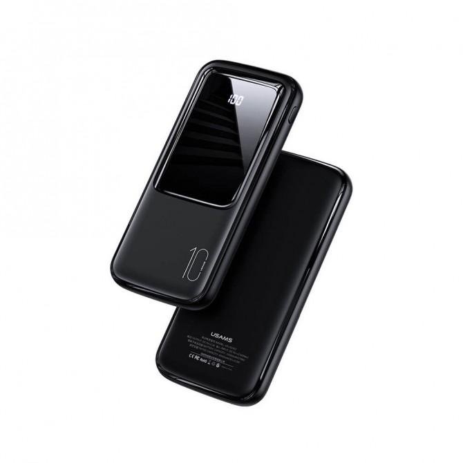 Повербанк Usams US-CD163 PB58 Dual USB Digital Display 10000 mAh Black-2