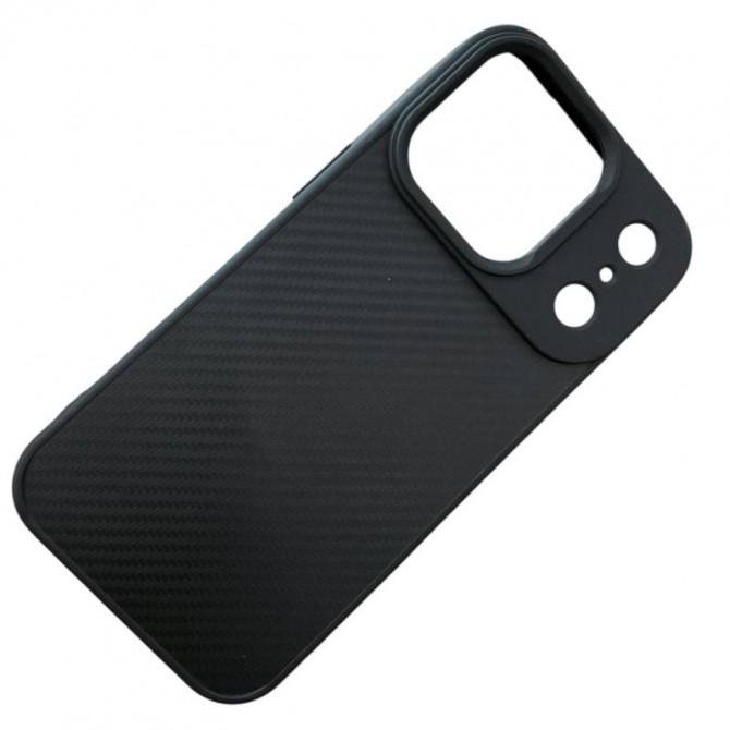 TPU чохол Carbon Protective with Magsafe для Apple iPhone 17 Pro Max (6.9") Black-1