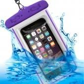 Силиконовый чехол на шею Waterproof Purple (6,5