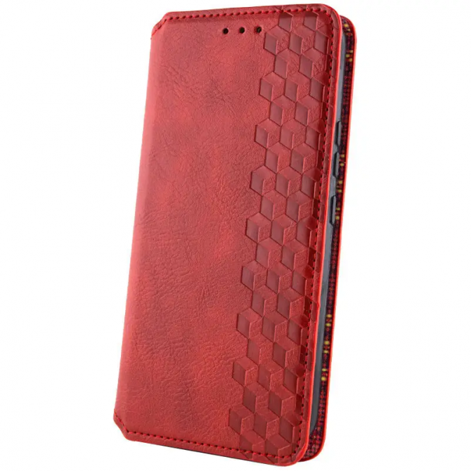 Чохол-книжка GETMAN Cubic for Xiaomi Redmi Note 14 4G Red-2
