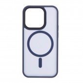 Чехол Pjur with Magsafe for iPhone 13 Pro Max Dark Blue Чехол Pjur with Magsafe for iPhone 13 Pro Max Dark Blue