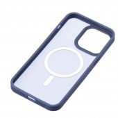 Чехол Pjur with Magsafe for iPhone 13 Pro Max Dark Blue Чехол Pjur with Magsafe for iPhone 13 Pro Max Dark Blue