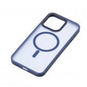 Чехол Pjur with Magsafe for iPhone 13 Pro Max Dark Blue Чехол Pjur with Magsafe for iPhone 13 Pro Max Dark Blue