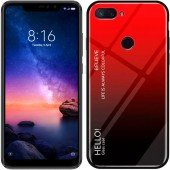 Чехол TPU Gradient HELLO Glass для Xiaomi Mi8 Lite Красный Чехол TPU Gradient HELLO Glass для Xiaomi Mi8 Lite Красный