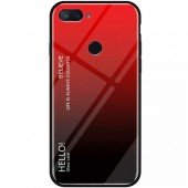 Чехол TPU Gradient HELLO Glass для Xiaomi Mi8 Lite Красный Чехол TPU Gradient HELLO Glass для Xiaomi Mi8 Lite Красный