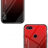 Чехол TPU Gradient HELLO Glass для Xiaomi Mi8 Lite Красный Чехол TPU Gradient HELLO Glass для Xiaomi Mi8 Lite Красный