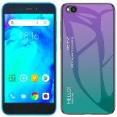 Чехол TPU Gradient HELLO Glass для Xiaomi Redmi GO Голубой Чехол TPU Gradient HELLO Glass для Xiaomi Redmi GO Голубой