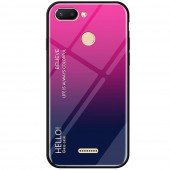 Чохол TPU Gradient HELLO Glass для Xiaomi Redmi 6 Рожевий Чохол TPU Gradient HELLO Glass для Xiaomi Redmi 6 Рожевий