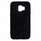 Чехол Silicone 3in1 Блёстки для Samsung J610 Galaxy J6 Plus Чёрный