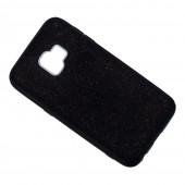 Чехол Silicone 3in1 Блёстки для Samsung J610 Galaxy J6 Plus Чёрный