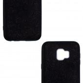 Чехол Silicone 3in1 Блёстки для Samsung J610 Galaxy J6 Plus Чёрный