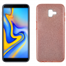 Чохол Silicone 3in1 Блискітки для Samsung J610 Galaxy J6 Plus Рожевий