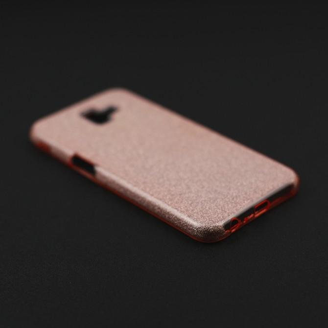 Чехол Silicone 3in1 Блёстки для Samsung J610 Galaxy J6 Plus Pink-2