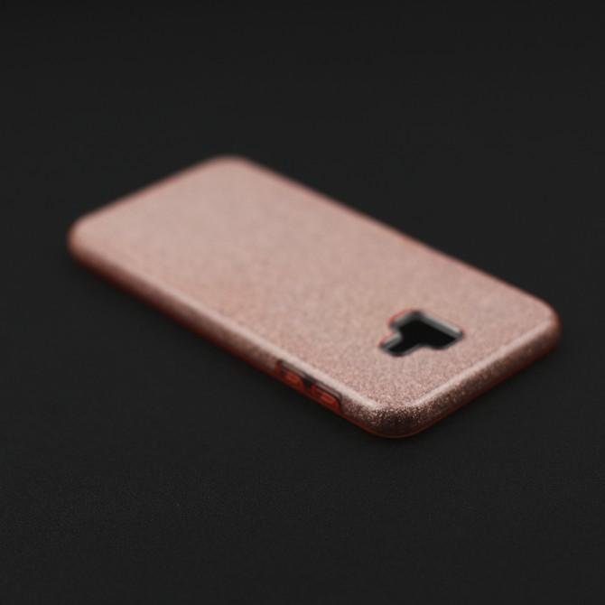 Чехол Silicone 3in1 Блёстки для Samsung J610 Galaxy J6 Plus Pink-3