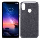 Чехол Silicone 3in1 Блёстки для Xiaomi REDMI Note 6 Pro Чёрный Чехол Silicone 3in1 Блёстки для Xiaomi REDMI Note 6 Pro Чёрный