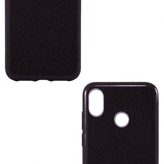 Чохол Silicone 3in1 Блискітки для Xiaomi Redmi S2 Чорний-3