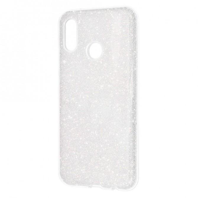 Чохол Silicone 3in1 Блискітки для Xiaomi Redmi S2 Білий-1