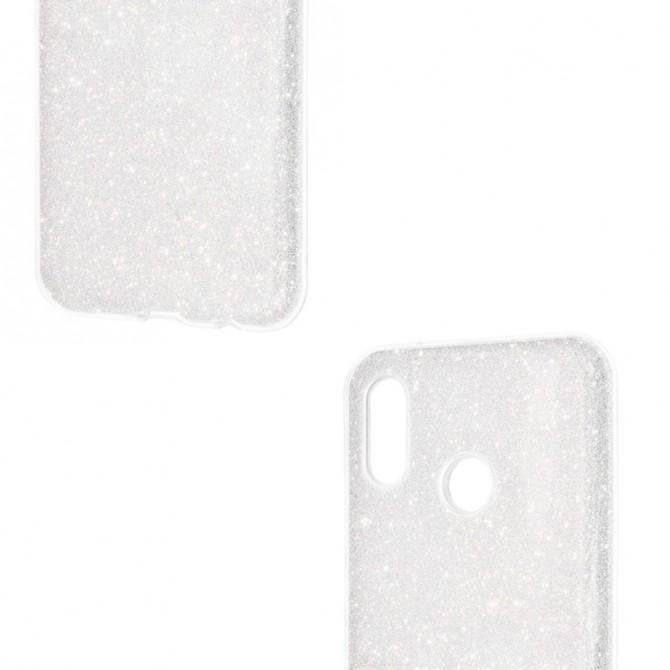 Чохол Silicone 3in1 Блискітки для Xiaomi Redmi S2 Білий-3