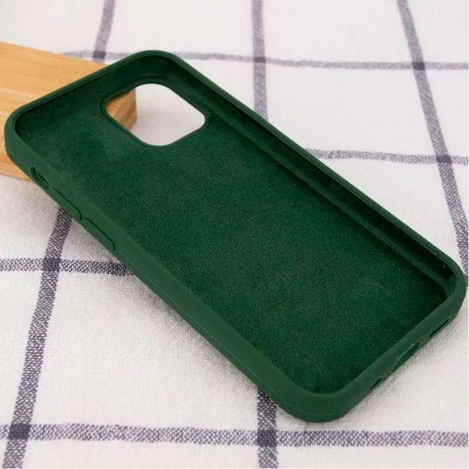 Оригінальний силіконовий чохол для iPhone 14 Army Green FULL-1