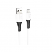 Кабель USB Hoco X82 Silicone MicroUSB White 1m