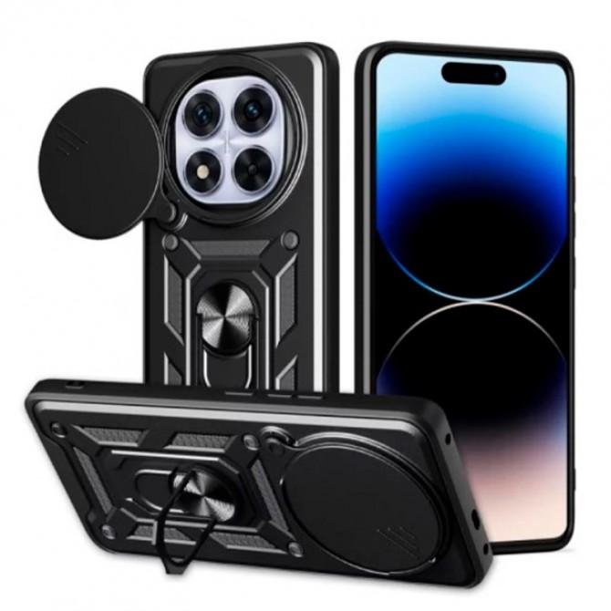 Чехол HONOR Hard Defence Series Xiaomi Redmi Note 14 Pro 4G Black (with Camshield and magnet)