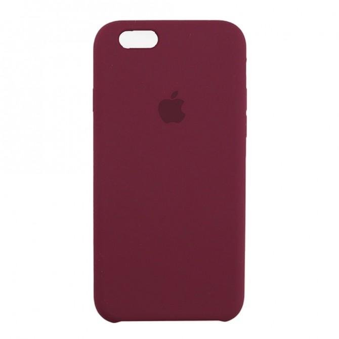 Чохол силіконовий для iPhone 6/6s Plus Бордовий-1
