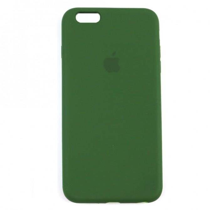 Чохол силіконовий для iPhone 6/6s Plus Темно Зелений FULL-1