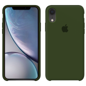 Оригинальный силиконовый чехол для iPhone X/Xs Темно Зеленый