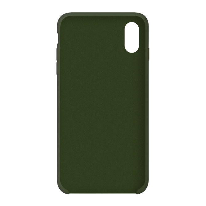 Оригинальный силиконовый чехол для iPhone Xr Тёмно Зеленый-2