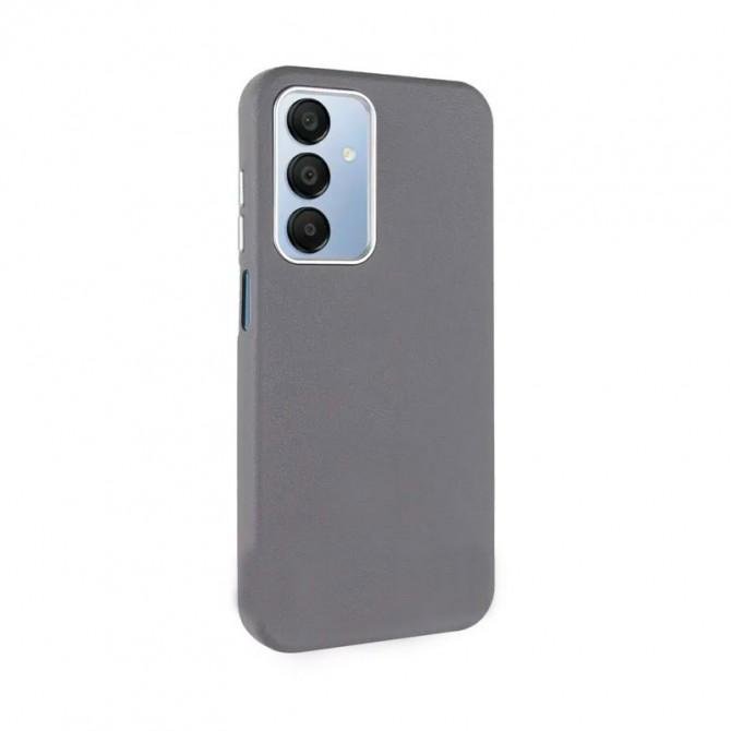 Кожаный чехол Leather Case Metal Buttons для Xiaomi Redmi Note 13 Pro 4G/ Poco M6 Pro 4G Titanium G