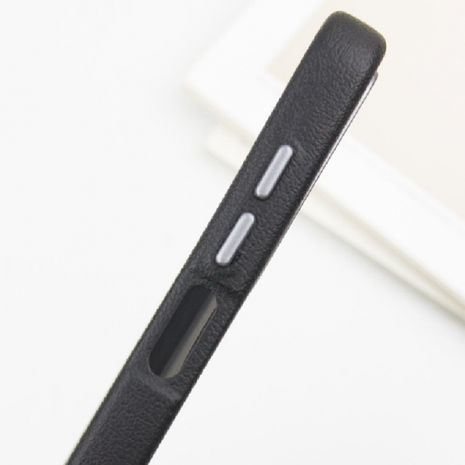 Шкіряний чохол Leather Case Metal Buttons для Samsung Galaxy A25 5G Black-1