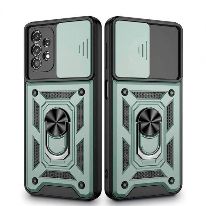 Чохол HONOR Hard Defence Series Samsung A325 Galaxy A32 Green (with Camshield and magnet)