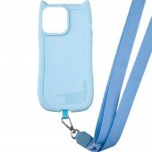 Чохол TPU Cat with straps для Apple iPhone 13/ 14 (6.1 Чохол TPU Cat with straps для Apple iPhone 13/ 14 (6.1