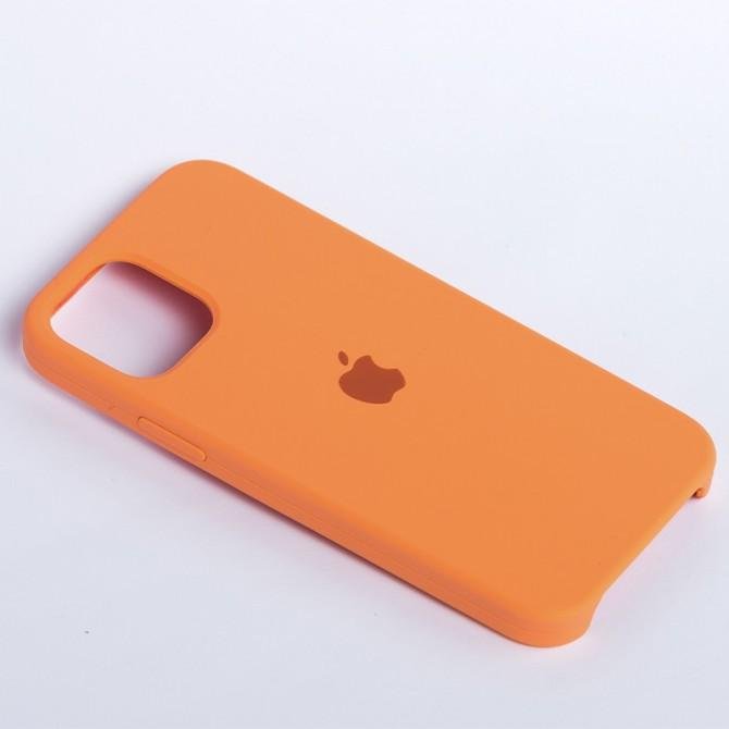 Оригінальний силіконовий чохол для iPhone 12 /12 Pro Світло Помаранчевий FULL-3