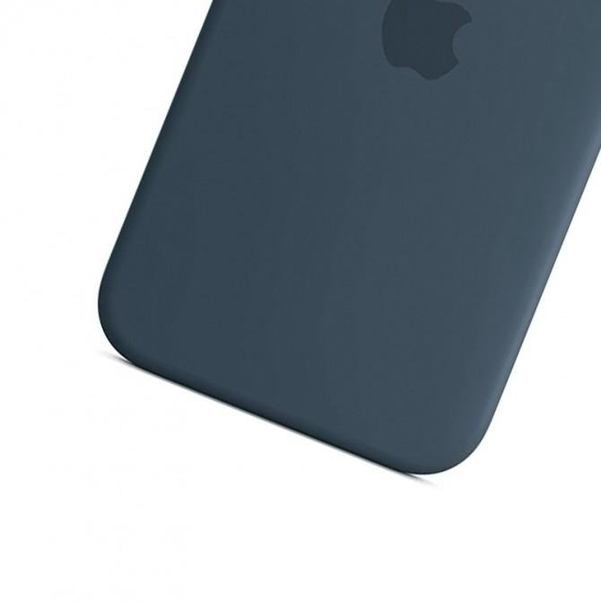 Кожаный чехол Leather Case (AA Plus) with MagSafe для Apple iPhone 14 Pro Max (6.7'') Indigo Blue-2