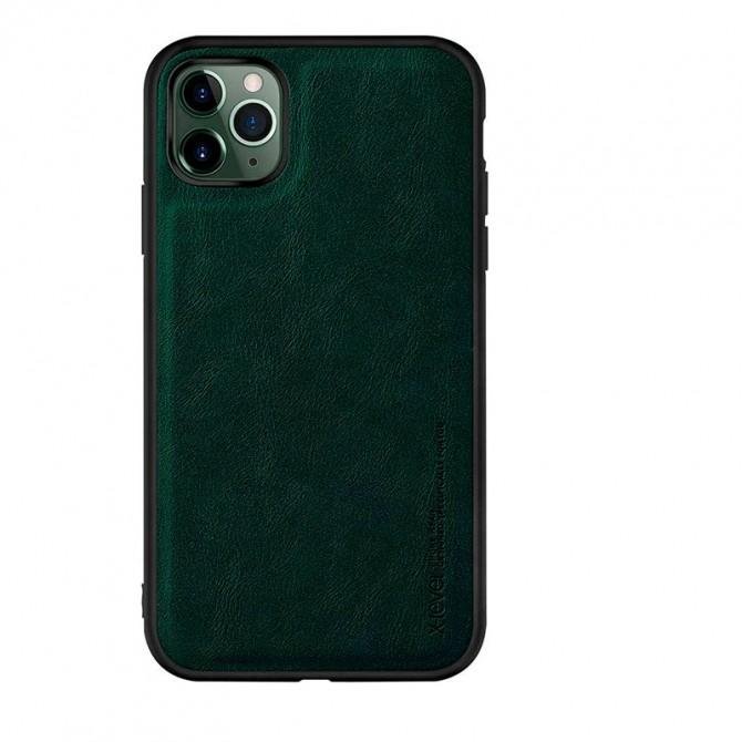 Чехол X-Level Leather series iPhone 11 Pro Green-1