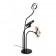 Кольцевая LED Lamp XO 3в1 BGD006/ LS-90-6 9см на подставке (Черный)