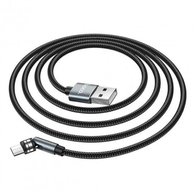 Кабель Hoco U94 Universal Rotating MicroUSB Black 1.2m-1