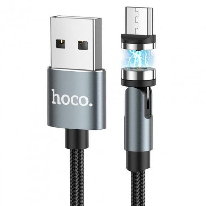 Кабель Hoco U94 Universal Rotating MicroUSB Black 1.2m-2