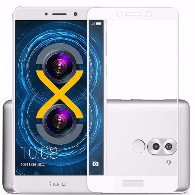 Захисне скло для HUAWEI Honor 6X/GR5 (2017) (0.3 мм, 2.5D, з білим Silk Screen покриттям)
