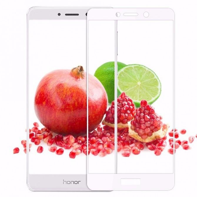 Захисне скло для HUAWEI Honor 6X/GR5 (2017) (0.3 мм, 2.5D, з білим Silk Screen покриттям)-1